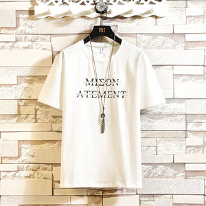 Custom Print T-shirt Mmen Knitted Round Collar and Soft Sleeve in Summer Clothing Men's    MYY1156