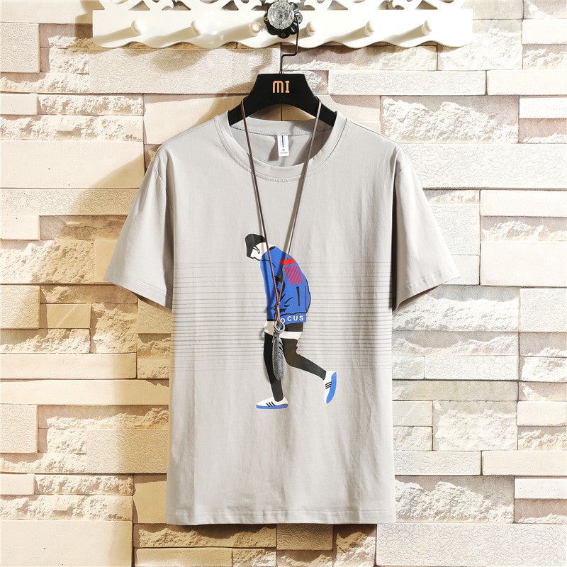 Wholesale New  Design Cheap Men T Shirt 95% Cotton 5%Spandex Printing Men Fashion T Shirt  MYY1015