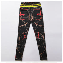 Load image into Gallery viewer, New Style Hot Sale High Waist Sport Fitness Fresh Women Yoga Pants Marble Printed Leggings