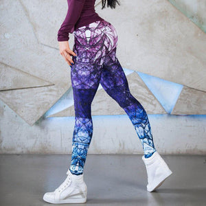 Wholesale Custom Women Sport Pants Yoga Tights 3D Printed Leggings