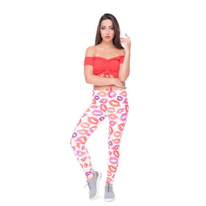 Wholesale Custom Hot Sale New Design Spandex 3D Print Gym Fitness Leggings For Women