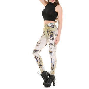 Fashion Leggings Women Digital Print Pants Sports Fitness Casual Leggins For Women