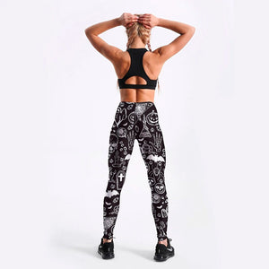 Customized Women Camo Leggings Printed High Wasted Workout Fitness Leggings