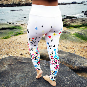 Custom Printed High Waist Fitness Leggings 77%Polyester/23%Spandex Yoga Xiaoxin